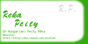 reka peity business card