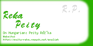 reka peity business card